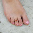 14K Yellow Gold Ladybug Toe Ring