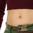 10K Yellow Gold 12 MM Butterfly Belly Ring