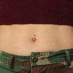 10K Yellow Gold 12 MM Butterfly Belly Ring