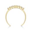 10K Yellow Gold Cubic Zirconia V-Shaped Adjustable Toe Ring