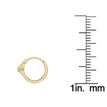 14K Yellow Gold 2 MM Cubic Zirconia 10 MM Star Hoop Earring with Multi-Purpose Clicker