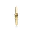 14K Yellow Gold 10 MM Twist Design Hoop Earring with Multi-Purpose Clicker