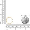 10K Yellow Gold Link Design Adjustable Toe Ring