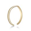 10K Yellow Gold Chevron Band Adjustable Toe Ring