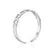 10K White Gold Heart Adjustable Toe Ring