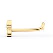 14K Yellow Gold Curved Celtic Knot Nose Stud, 20 Gauge
