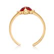 14K Yellow Gold Ladybug Toe Ring