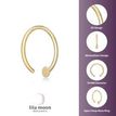 14K Yellow Gold 10 MM Open Nose Ring Hoop, 20 Gauge