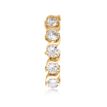 10K Yellow Gold Cubic Zirconia Mount Belly Ring 12 MM