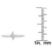 Sterling Silver Lightning Bolt Adjustable Toe Ring, 0.03 Carat