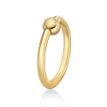 14K Yellow Gold 10 MM Captive Bead Universal Hoop Ring
