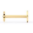 14K Yellow Gold  Star Internally Threaded Cubic Zirconium Micro Labret, 16 Gauge