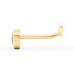14K Yellow Gold Pear Shape Cubic Zirconium Curved Nose Ring, 20 Gauge