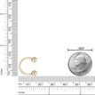 14K Yellow Gold Horseshoe Universal Hoop Ring