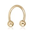 14K Yellow Gold Horseshoe Universal Hoop Ring